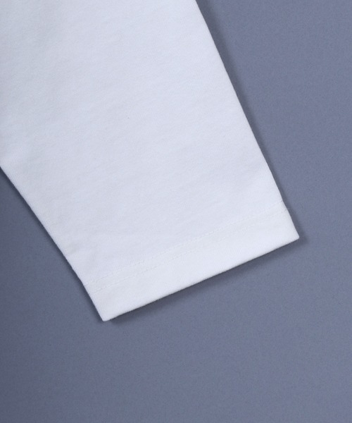 ANPAS（アンパス）の「11oz Ultra Heavy Weight Wide Silhouette Basque T-Shirt/11オンス ウルトラヘビーウェイト バスクTシャツ 長袖Tシャツ ロンT オーバーサイズ ワイドシルエット（Tシャツ/カットソー・メンズ・ホワイト/ホワイト×ネイビー/ブラック/ブラック×ホワイト/ネイビー/ネイビー×ホワイト・L/M）」の8枚目の写真