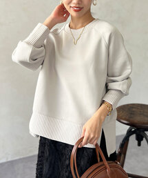 軽量ボンディングラグランプルオーバー