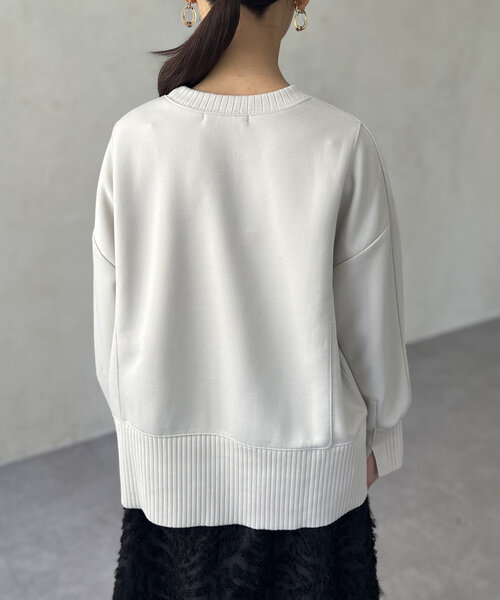 Chez toi（シェトワ）の「軽量ボンディングラグランプルオーバー（Tシャツ/カットソー・レディース・ブラック/グレー/アイボリー/イエロー・FREE）」の19枚目の写真