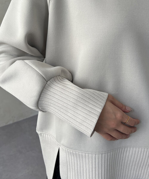 Chez toi（シェトワ）の「軽量ボンディングラグランプルオーバー（Tシャツ/カットソー・レディース・ブラック/グレー/アイボリー/イエロー・FREE）」の20枚目の写真