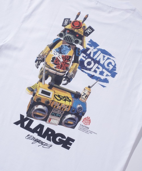 XLARGE×Dragon76 S/S TEE KING FORT（Tシャツ/カットソー