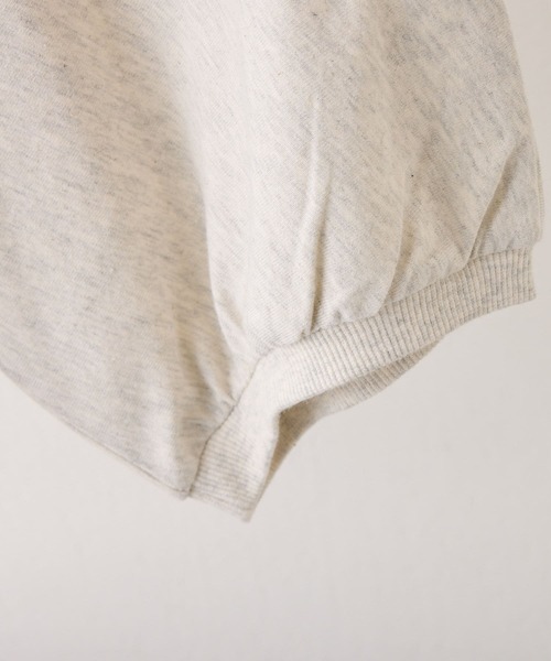 NAO（ナオ）の「ネックワンポイント７分袖Ｔシャツ（Tシャツ/カットソー・レディース・オートミール/ブラック/グレイッシュベージュ・FREE）」の7枚目の写真