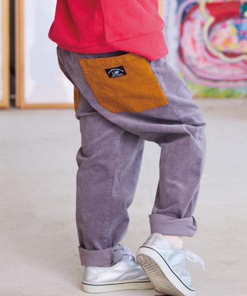 Life Support Products（ライフサポートプロダクツ）の「コールテンタックロングパンツ（その他パンツ・キッズ・オフホワイト/グリーン/ピンク/ベージュ/パープル/チャコール/オレンジ/ライトグリーン/ワインレッド/グレー/ライトブルー/ブラック・100/130/120/110/95/90/80/140/150）」の4枚目の写真