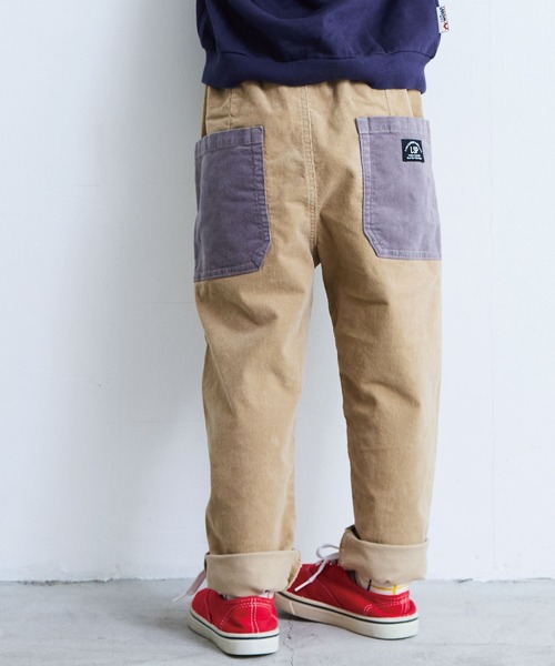 Life Support Products（ライフサポートプロダクツ）の「コールテンタックロングパンツ（その他パンツ・キッズ・オフホワイト/グリーン/ピンク/ベージュ/パープル/チャコール/オレンジ/ライトグリーン/ワインレッド/グレー/ライトブルー/ブラック・100/130/120/110/95/90/80/140/150）」の2枚目の写真