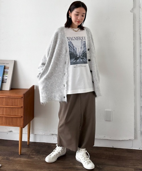 【セール】シャギービッグカーデ（カーディガン/ボレロ）｜DOUX ARCHIVES（ドゥアルシーヴ）