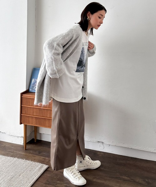 【セール】シャギービッグカーデ（カーディガン/ボレロ）｜DOUX ARCHIVES（ドゥアルシーヴ）