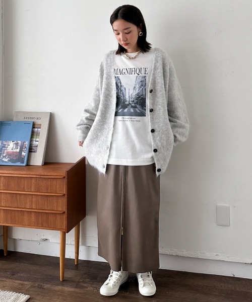 【セール】シャギービッグカーデ（カーディガン/ボレロ）｜DOUX ARCHIVES（ドゥアルシーヴ）