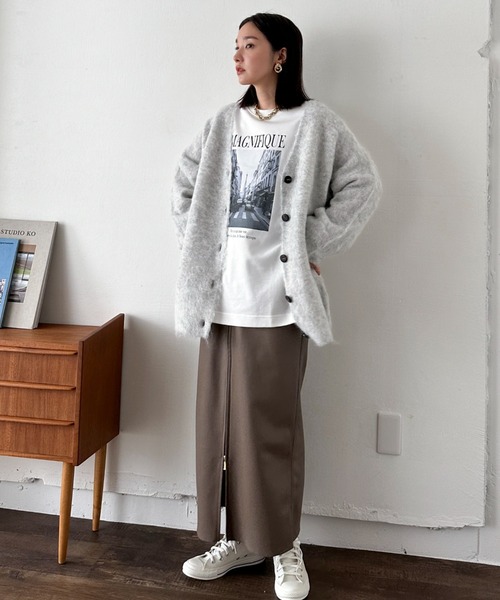 【セール】シャギービッグカーデ（カーディガン/ボレロ）｜DOUX ARCHIVES（ドゥアルシーヴ）