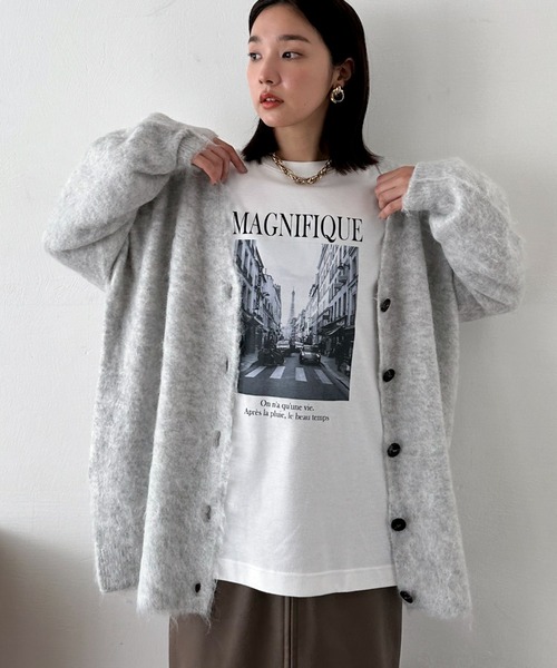 【セール】シャギービッグカーデ（カーディガン/ボレロ）｜DOUX ARCHIVES（ドゥアルシーヴ）