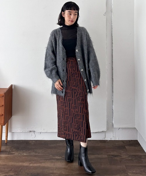 【セール】シャギービッグカーデ（カーディガン/ボレロ）｜DOUX ARCHIVES（ドゥアルシーヴ）