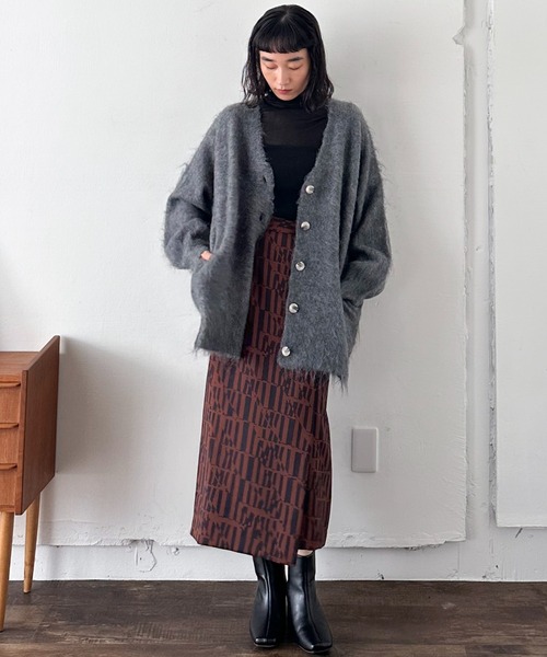 【セール】シャギービッグカーデ（カーディガン/ボレロ）｜DOUX ARCHIVES（ドゥアルシーヴ）