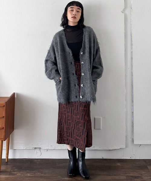 【セール】シャギービッグカーデ（カーディガン/ボレロ）｜DOUX ARCHIVES（ドゥアルシーヴ）