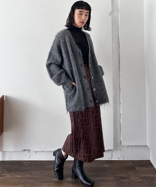 【セール】シャギービッグカーデ（カーディガン/ボレロ）｜DOUX ARCHIVES（ドゥアルシーヴ）