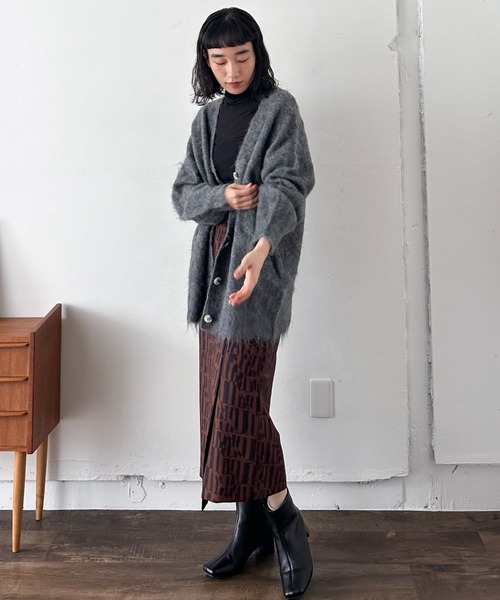 【セール】シャギービッグカーデ（カーディガン/ボレロ）｜DOUX ARCHIVES（ドゥアルシーヴ）