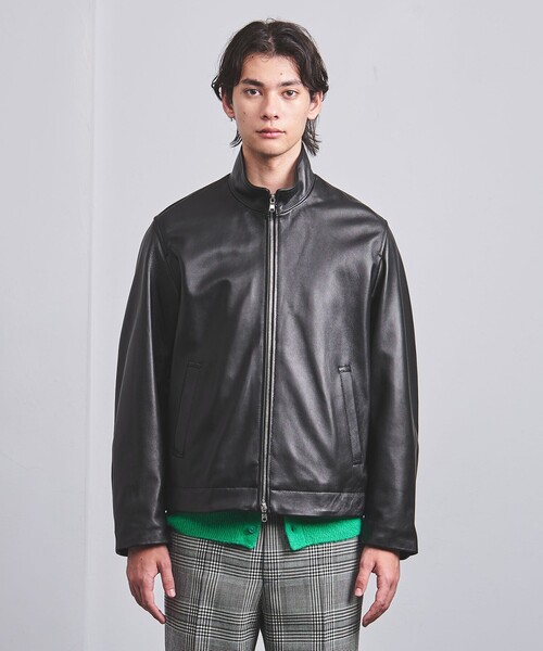 早い者勝ち‼️ HERNO ヘルノ シープスキン レザー ブルゾン ジャケット UNITED ARROWS（ユナイテッドアローズ）の「シープスキン レザー