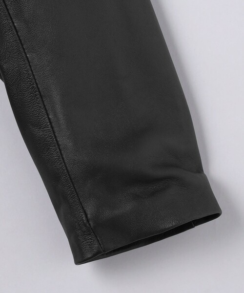UNITED ARROWS シープスキン レザー ジップ ブルゾン S UNITED ARROWS（ユナイテッドアローズ）の「シープスキン レザー