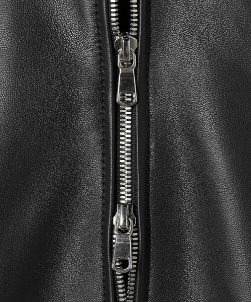 UNITED ARROWS シープスキン レザー ジップ ブルゾン S UNITED ARROWS（ユナイテッドアローズ）の「シープスキン レザー