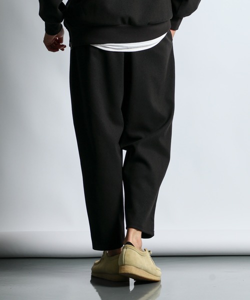 LANVIN en Bleu(ランバンオンブルー)の「セットアップ ダブルフェイス ウーリー リラックス ワイドパンツ(その他パンツ・メンズ・カーキ/スミクロ・52/50/48/46)」の8枚目の写真