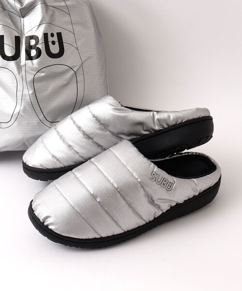 SUBU シルバー ストロベリー柄 サンダル SUBU シルバー ストロベリー柄