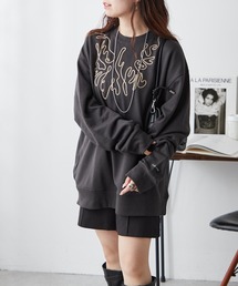 NUNIFE（ユニフィー）の「【UNISEX】コード刺繍スウェット（パーカー・レディース）」