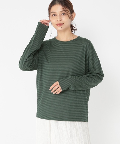 studio CLIP（スタディオクリップ）の「アソートライトロンT[プラスサイズあり]（Tシャツ/カットソー・レディース・オフホワイト/その他1/その他2/ブラック・MEDIUM/LARGE/ﾌﾘｰ(L)）」の4枚目の写真