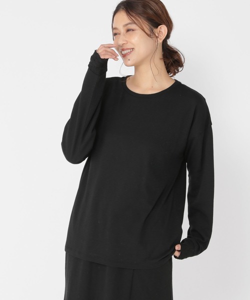 studio CLIP（スタディオクリップ）の「アソートライトロンT[プラスサイズあり]（Tシャツ/カットソー・レディース・オフホワイト/その他1/その他2/ブラック・MEDIUM/LARGE/ﾌﾘｰ(L)）」の2枚目の写真