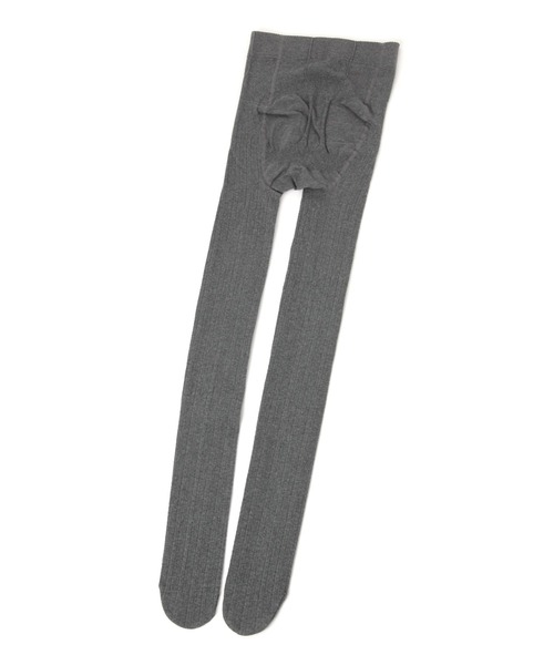 Heather（ヘザー）の「ケーブルニットタイツ　207640（タイツ/ストッキング・レディース・アイボリー/チャコールグレー・ONE SIZE）」の4枚目の写真