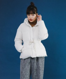 F by ROSSO | F by ROSSO　撥水ウエストデザインショートダウン(ダウンジャケット/コート)