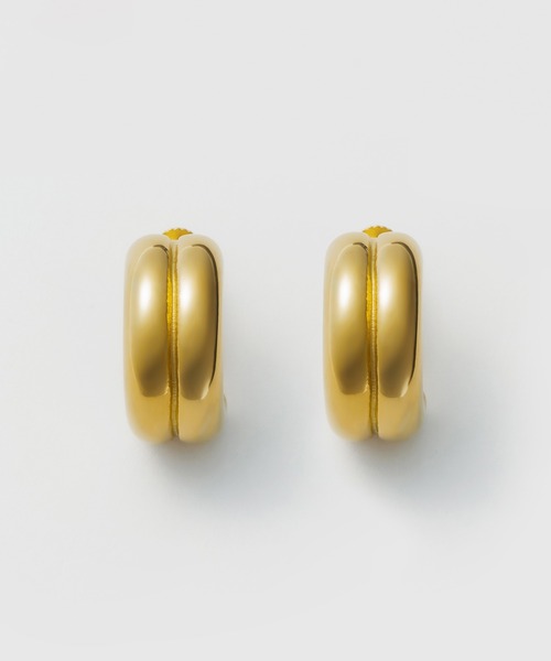 ciite' surgical stainless(シーテサージカルステンレス)の「【 金属アレルギー対応 】 ニュアンスボリューム イヤリング サージカルステンレス (両耳用)(イヤリング・レディース・ゴールド/シルバー・FREE)」の15枚目の写真