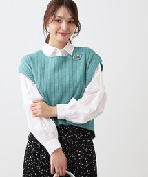 Reflect | ◆【E‐QUALITY／手洗い可／セットアイテム／単品使いも可能】ニットベスト＋シャツ(その他トップス)