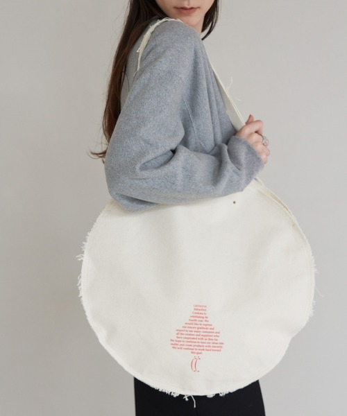 CREDONA(クレドナ)の「CIRCLE TOTE BAG/サークルトートバッグ(トートバッグ・レディース・ブラック/アイボリー・FREE)」の18枚目の写真