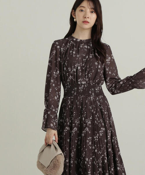 PROPORTION BODY DRESSING(プロポーションボディドレッシング)の「フラワープリントワンピース / 1214240508(ワンピース・レディース・オフホワイト/ブラック/ブラウン/ピンク・SMALL/MEDIUM)」の18枚目の写真