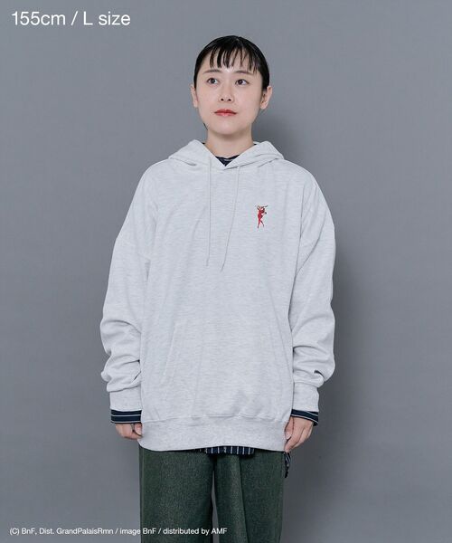 CRAFT STANDARD BOUTIQUE（クラフトスタンダードブティック）の「【ユニセックス】ジュール・シェレ/ パーカー（パーカー・レディース・ブラック/ホワイト系その他/グレイッシュベージュ・XL/L/M）」の11枚目の写真