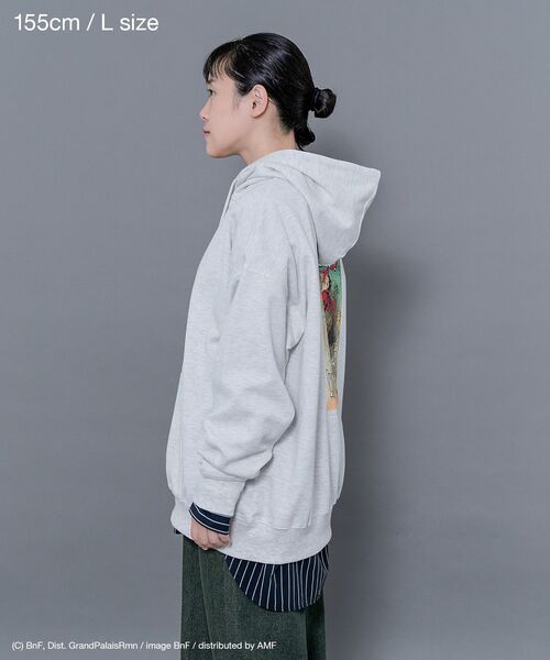 CRAFT STANDARD BOUTIQUE（クラフトスタンダードブティック）の「【ユニセックス】ジュール・シェレ/ パーカー（パーカー・レディース・ブラック/ホワイト系その他/グレイッシュベージュ・XL/L/M）」の12枚目の写真