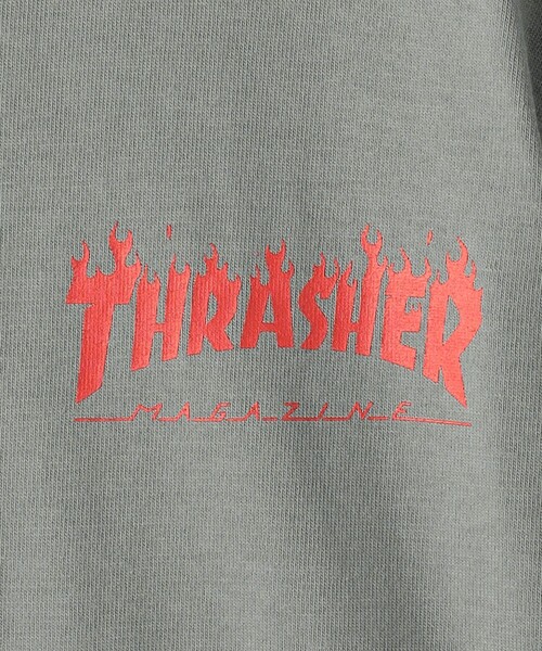 THRASHER（スラッシャー）の「【別注】＜THRASHER＞TJ ロングスリーブ Tシャツ / キッズ  100cm-130cm（Tシャツ/カットソー・キッズ・グレー/ネイビー/イエロー・XS(100-110cm)/S(120-130cm)）」の7枚目の写真