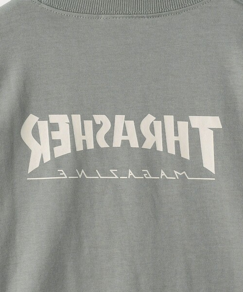 THRASHER（スラッシャー）の「【別注】＜THRASHER＞TJ ロングスリーブ Tシャツ / キッズ  100cm-130cm（Tシャツ/カットソー・キッズ・グレー/ネイビー/イエロー・XS(100-110cm)/S(120-130cm)）」の8枚目の写真