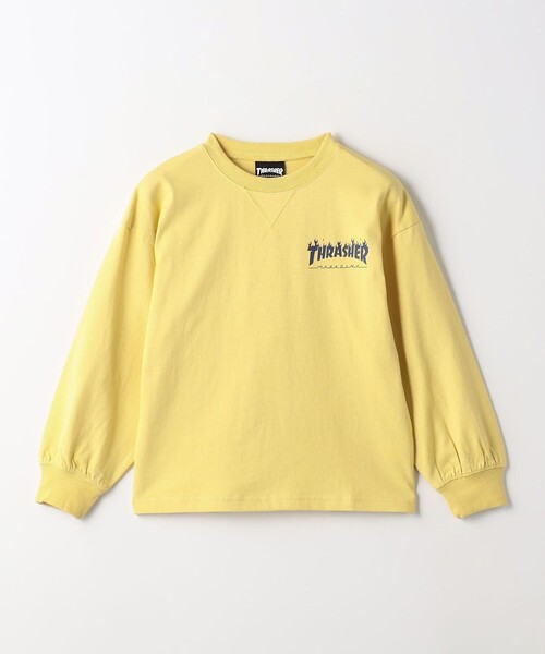 THRASHER（スラッシャー）の「【別注】＜THRASHER＞TJ ロングスリーブ Tシャツ / キッズ  100cm-130cm（Tシャツ/カットソー・キッズ・グレー/ネイビー/イエロー・XS(100-110cm)/S(120-130cm)）」の10枚目の写真