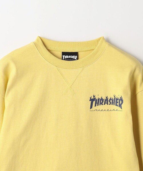 THRASHER（スラッシャー）の「【別注】＜THRASHER＞TJ ロングスリーブ Tシャツ / キッズ  100cm-130cm（Tシャツ/カットソー・キッズ・グレー/ネイビー/イエロー・XS(100-110cm)/S(120-130cm)）」の12枚目の写真