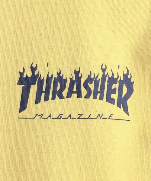 THRASHER（スラッシャー）の「【別注】＜THRASHER＞TJ ロングスリーブ Tシャツ / キッズ  100cm-130cm（Tシャツ/カットソー・キッズ・グレー/ネイビー/イエロー・XS(100-110cm)/S(120-130cm)）」の13枚目の写真