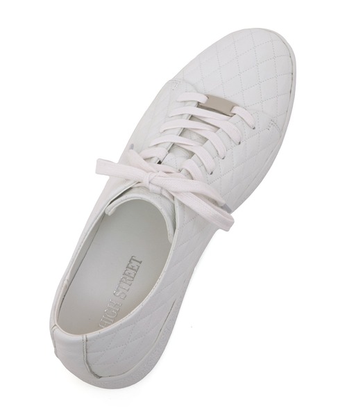 HIGH STREET∴ダイヤモンド柄型押しドレススニーカー（スニーカー