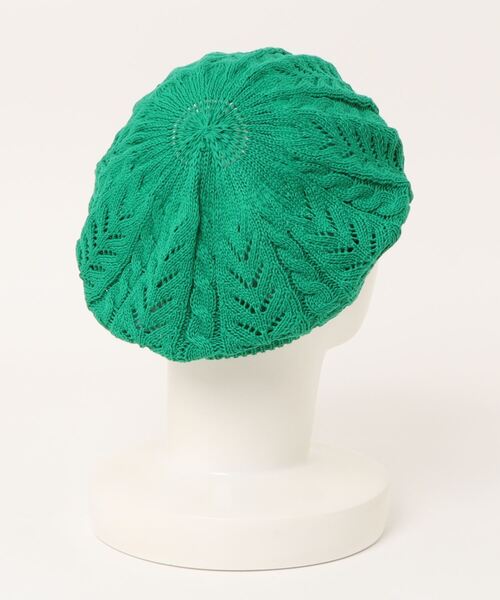 チチカカ(チチカカ)の「コットンレーシーベレー(ハンチング/ベレー帽・レディース・マスタード/ブラック/アイボリー/グリーン・FREE)」の15枚目の写真