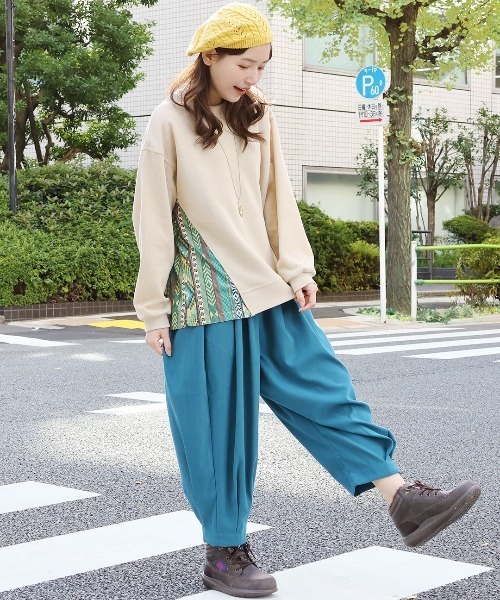 チチカカ(チチカカ)の「コットンレーシーベレー(ハンチング/ベレー帽・レディース・マスタード/ブラック/アイボリー/グリーン・FREE)」の8枚目の写真