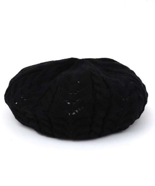 チチカカ(チチカカ)の「コットンレーシーベレー(ハンチング/ベレー帽・レディース・マスタード/ブラック/アイボリー/グリーン・FREE)」の9枚目の写真