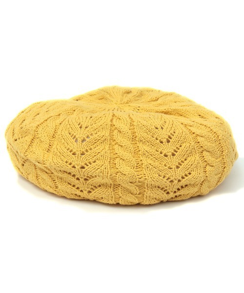 チチカカ(チチカカ)の「コットンレーシーベレー(ハンチング/ベレー帽・レディース・マスタード/ブラック/アイボリー/グリーン・FREE)」の12枚目の写真