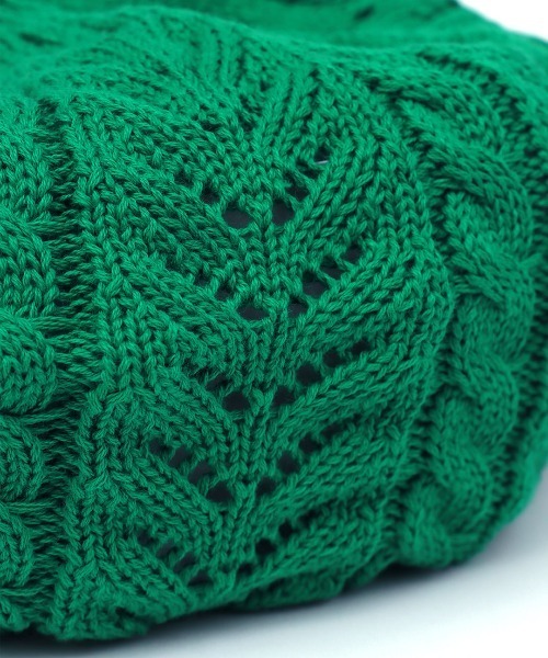 チチカカ(チチカカ)の「コットンレーシーベレー(ハンチング/ベレー帽・レディース・マスタード/ブラック/アイボリー/グリーン・FREE)」の14枚目の写真