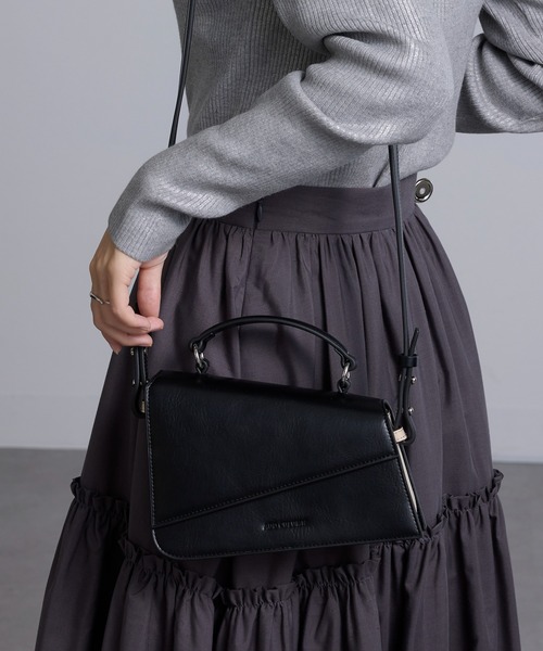 ADD CULUMN(アドカラム)の「【ADD CULUMN】ANGLE SHLD A25S07B374(ショルダーバッグ・レディース・ライトイエロー/ブラック/ホワイト・FREE)」の16枚目の写真