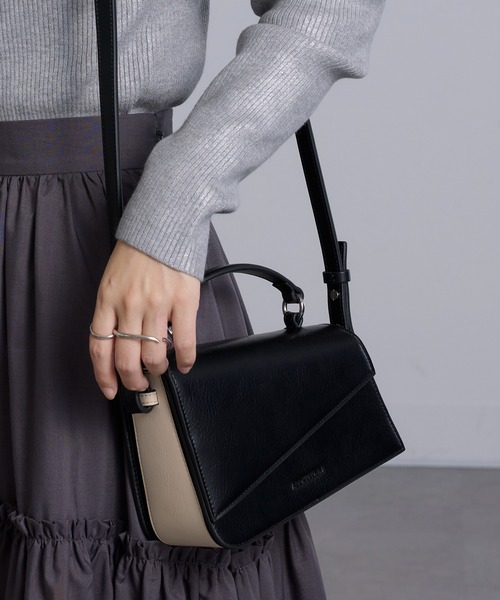 ADD CULUMN(アドカラム)の「【ADD CULUMN】ANGLE SHLD A25S07B374(ショルダーバッグ・レディース・ライトイエロー/ブラック/ホワイト・FREE)」の15枚目の写真