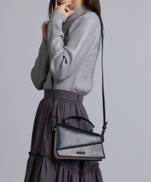 ADD CULUMN(アドカラム)の「【ADD CULUMN】ANGLE SHLD A25S07B374(ショルダーバッグ・レディース・ライトイエロー/ブラック/ホワイト・FREE)」の13枚目の写真