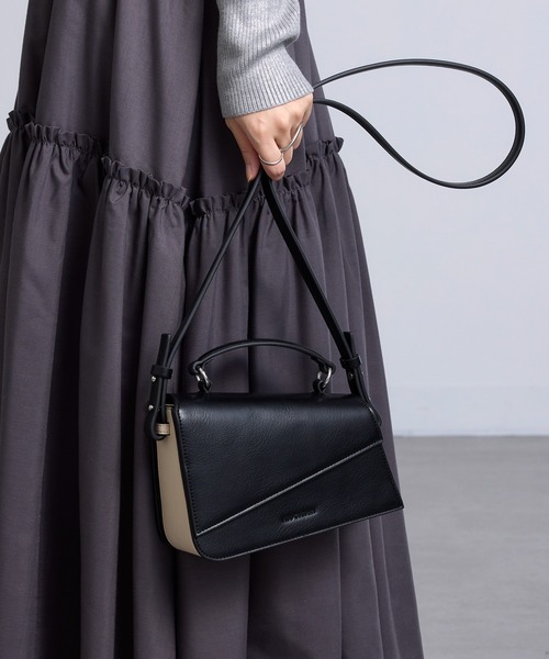 ADD CULUMN(アドカラム)の「【ADD CULUMN】ANGLE SHLD A25S07B374(ショルダーバッグ・レディース・ライトイエロー/ブラック/ホワイト・FREE)」の12枚目の写真