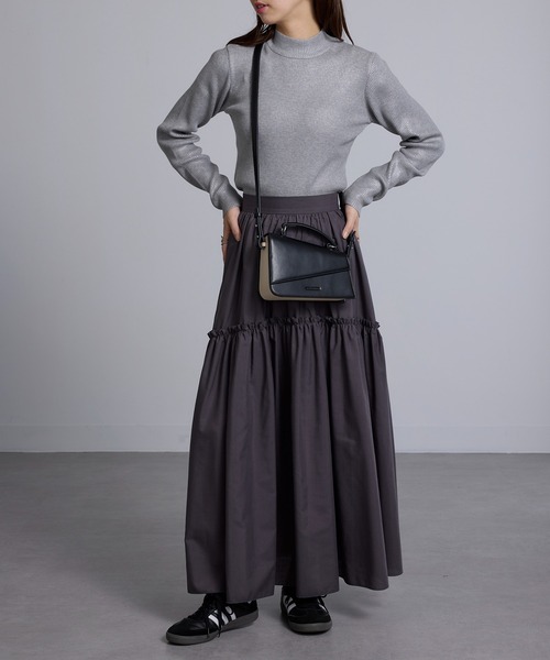 ADD CULUMN(アドカラム)の「【ADD CULUMN】ANGLE SHLD A25S07B374(ショルダーバッグ・レディース・ライトイエロー/ブラック/ホワイト・FREE)」の11枚目の写真